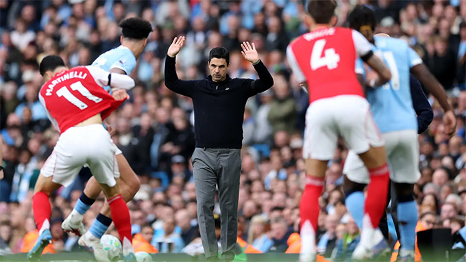 Arteta vẫn đầy tự tin: Arsenal không gục ngã dù thua Man City