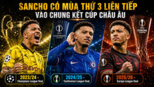 Jadon Sancho đạt cột mốc khiến cả dàn sao Ngoại hạng Anh phải “ghen tị”