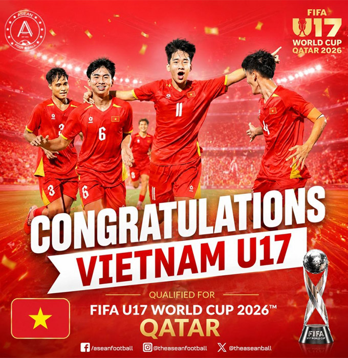 U17 Việt Nam nhận “cơn mưa thưởng” sau kỳ tích World Cup